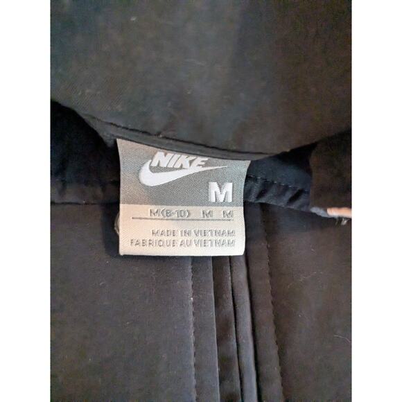 vintage womens nike windbreaker jacket black size medium 8-10 retro - Picture 6 of 8